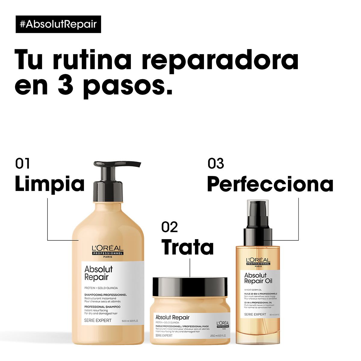 Mascarilla Absolut Repair Cabello Dañado 250ml (L'Oréal)