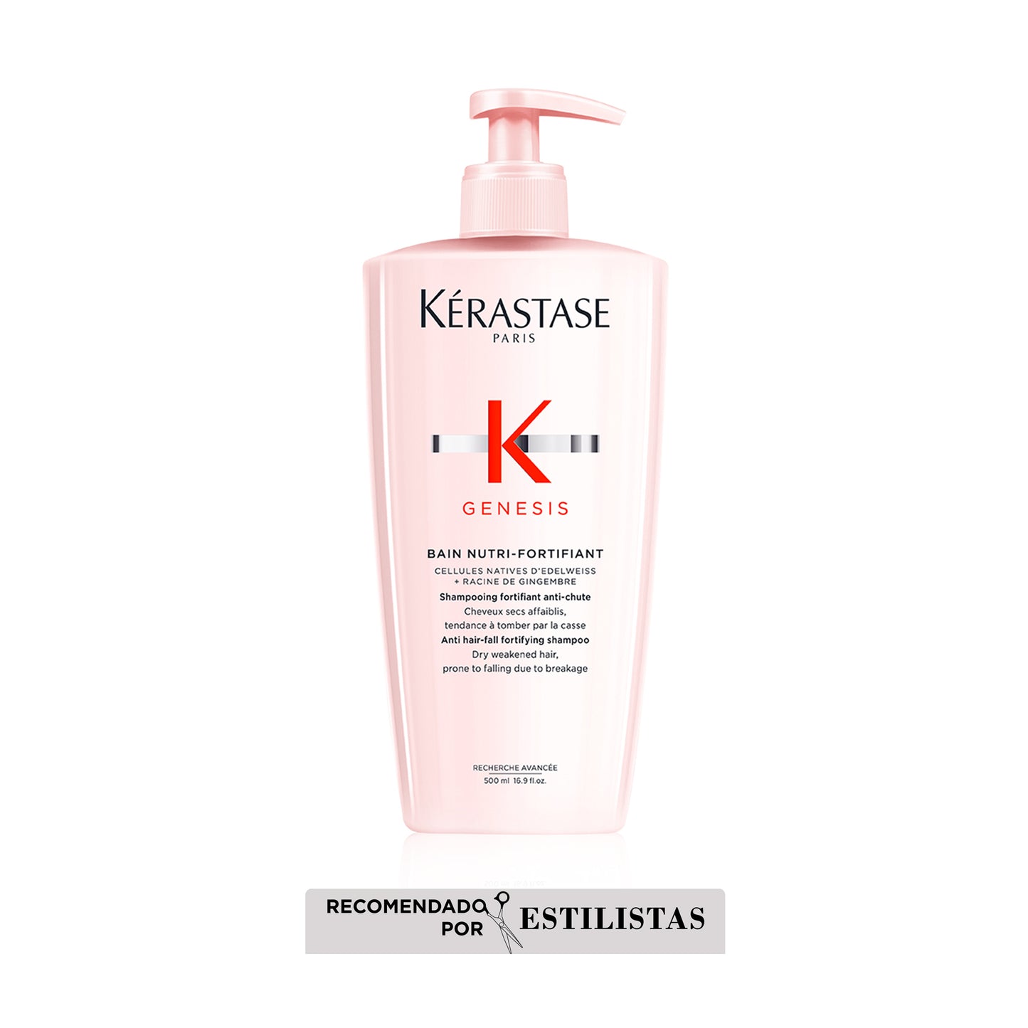 Kérastase Genesis – Bain Nutri-Fortifiant 500ml | Shampoo Fortificante Anticaída por Quiebre para Cuero Cabelludo Seco