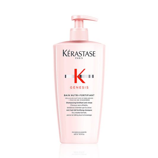 Kérastase Genesis – Bain Nutri-Fortifiant 500ml | Shampoo Fortificante Anticaída por Quiebre para Cuero Cabelludo Seco