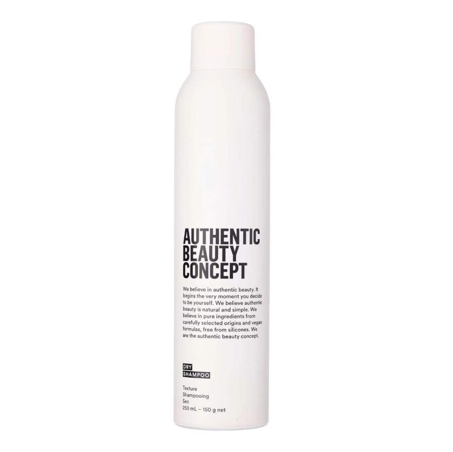 Authentic Beauty Concept Dry Shampoo 250ml – Shampoo en seco vegano con almidón de arroz, refresca y aporta volumen al cabello.