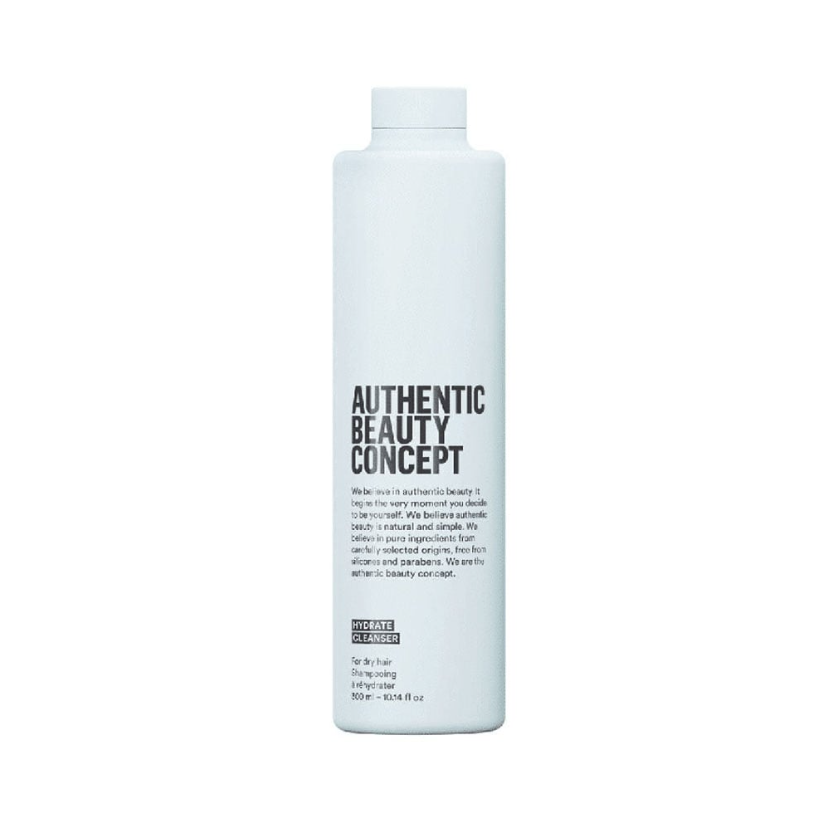 Authentic Beauty Concept Hydrate Cleanser Shampoo 300ml – Shampoo hidratante vegano con extracto de mango y albahaca para cabello seco.