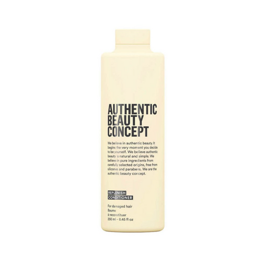 Authentic Beauty Concept Replenish Conditioner 250ml – Acondicionador reparador vegano para cabello dañado con extracto de arce y nuez de pecán.