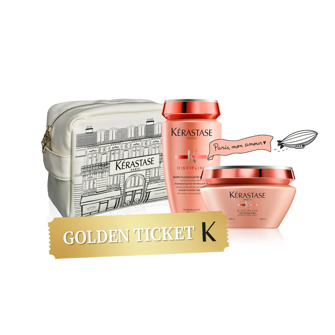 Cosmetiquera Kérastase Discipline | Viaje a París | Cabello Rebelde – Holiday - Pack - Kit - Navidad 2025