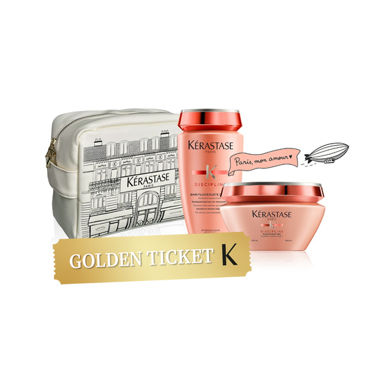 Cosmetiquera Kérastase Discipline | Viaje a París | Cabello Rebelde – Holiday - Pack - Kit - Navidad 2025