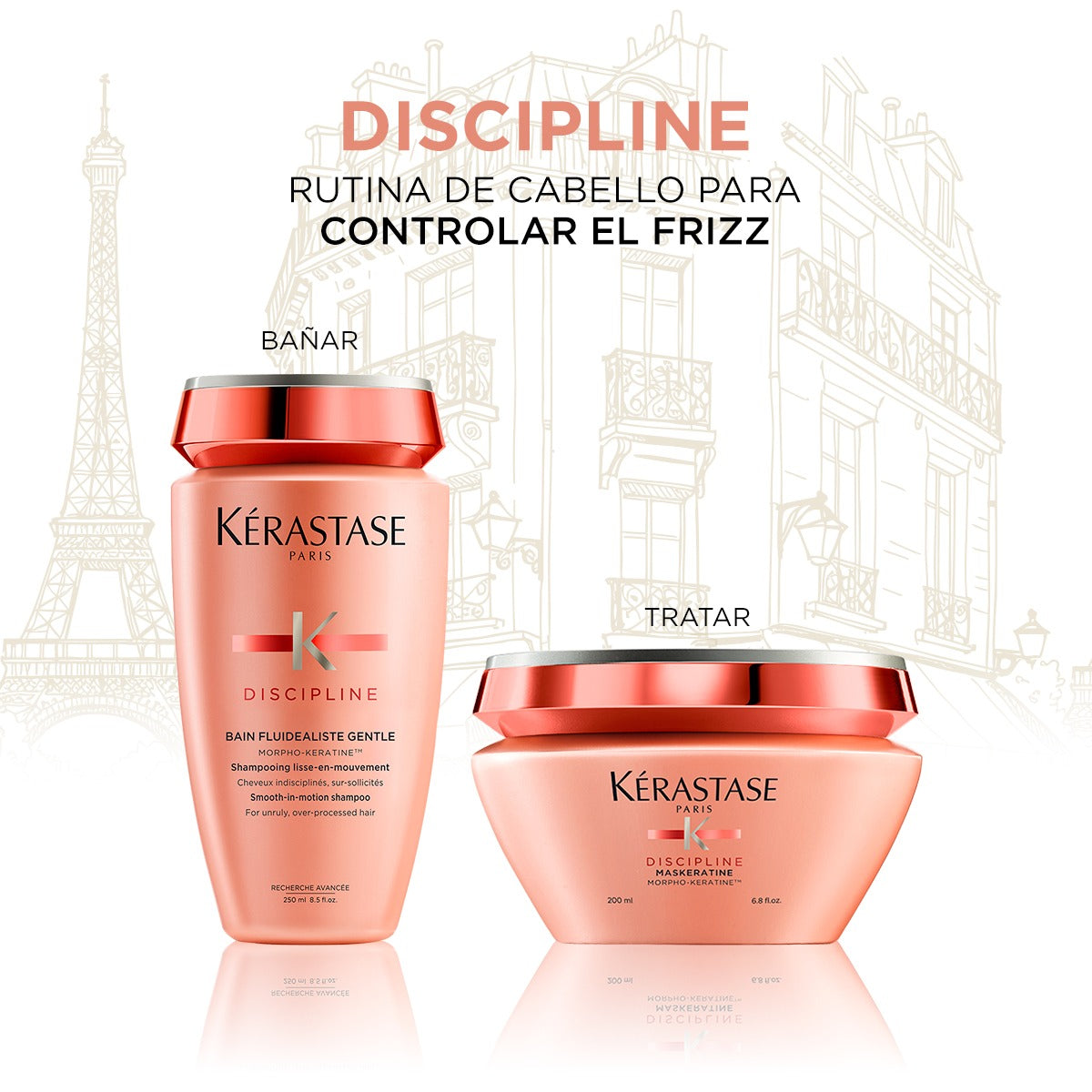 Cosmetiquera Kérastase Discipline | Viaje a París | Cabello Rebelde – Holiday - Pack - Kit - Navidad 2025