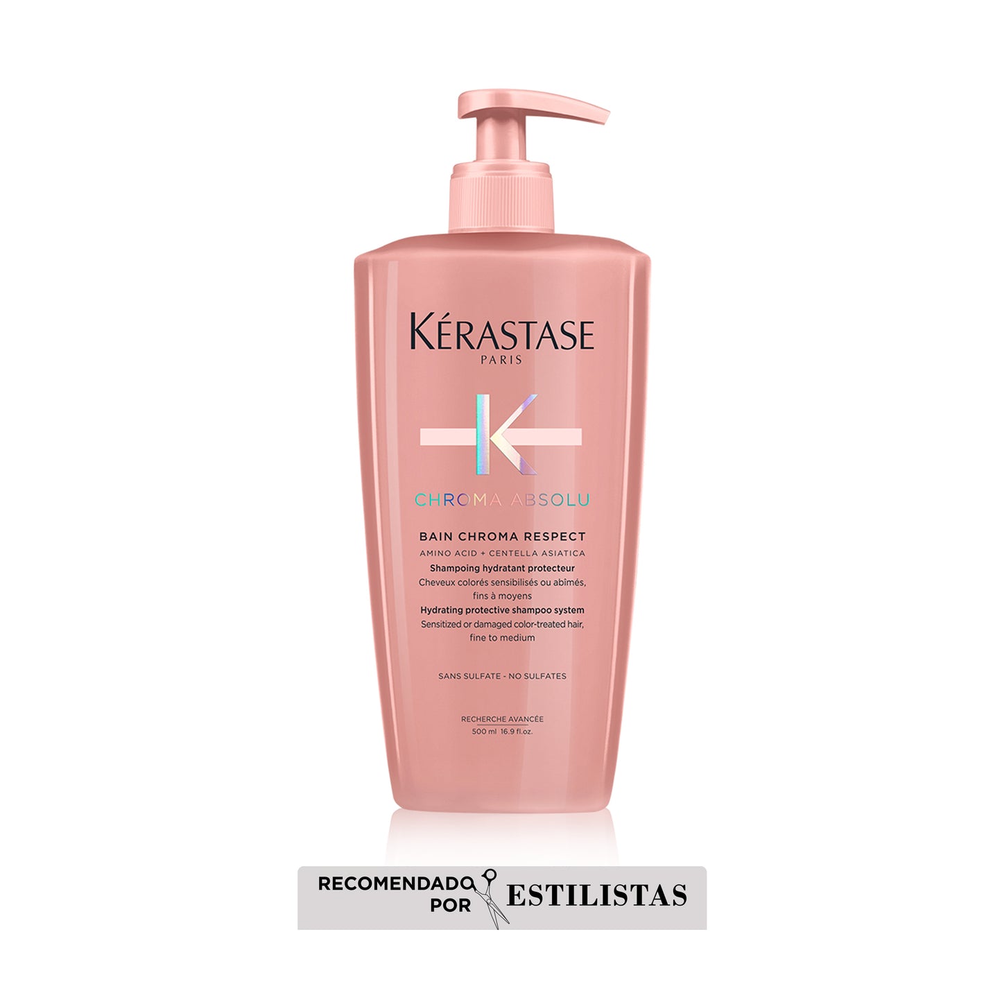 Kérastase Chroma Absolu – Bain Chroma Respect 500ml | Shampoo Protector para Cabello Teñido