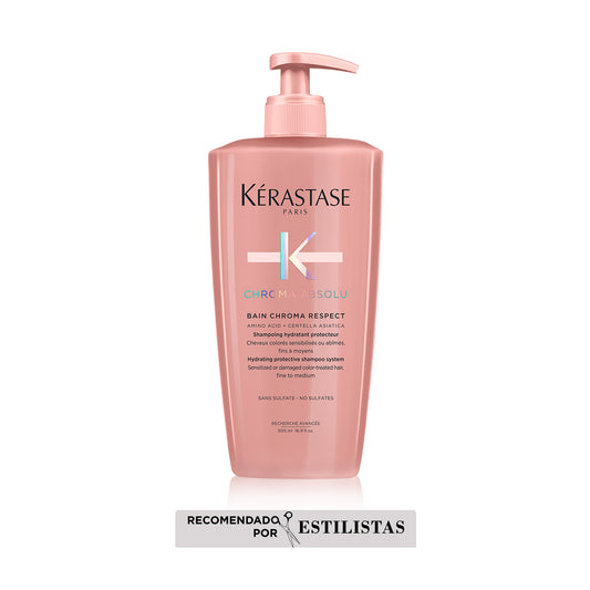 Kérastase Chroma Absolu – Bain Chroma Respect 500ml | Shampoo Protector para Cabello Teñido