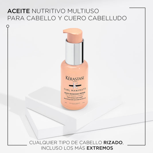 Kérastase Curl Manifesto – Huile Sublime Repair 50ml | Aceite Nutritivo Multiusos para Rizos
