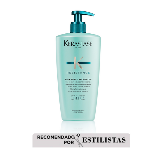 Kérastase Résistance – Bain Force Architecte 500ml | Shampoo Reparador para Cabello Dañado