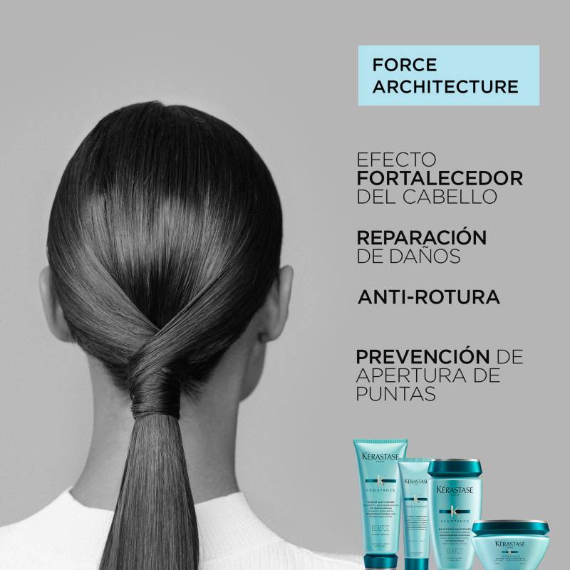 Kérastase Résistance – Bain Force Architecte 500ml | Shampoo Reparador para Cabello Dañado