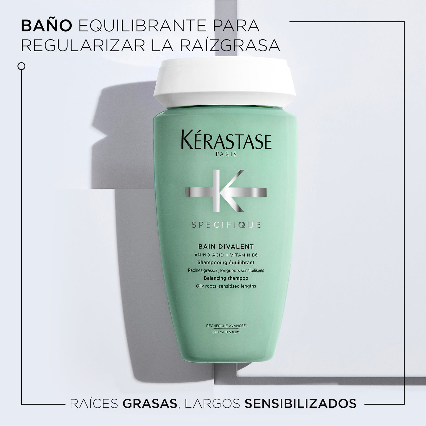 Kérastase Spécifique – Bain Divalent 250ml | Shampoo Equilibrante para Raíces Grasas y Puntas Secas