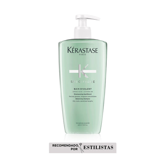 Kérastase Spécifique – Bain Divalent 500ml | Shampoo Equilibrante para Raíces Grasas y Puntas Secas