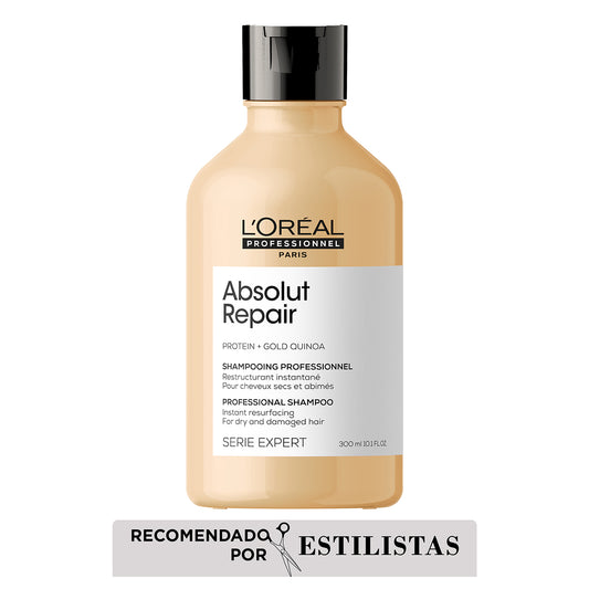 L’Oréal Professionnel Absolut Repair Shampoo 300ml – Tratamiento reparador nutritivo para cabello y pelo dañado.