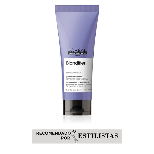 L’Oréal Professionnel Blondifier Acondicionador 200ml – Nutrición y brillo para cabello y pelo rubio o con mechas.