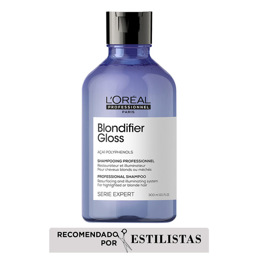 L’Oréal Professionnel Blondifier Shampoo Gloss 300ml – Limpieza y brillo luminoso para cabello y pelo rubio o con mechas.