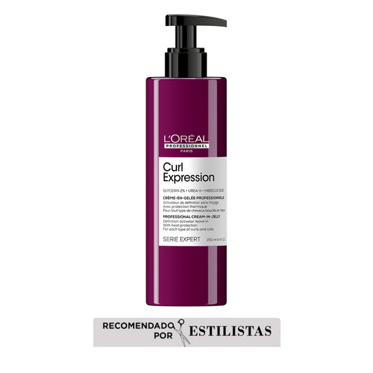 L’Oréal Professionnel Curl Expression Crema en Gel Definidora – Hidratación y definición natural para cabello y pelo rizado u ondulado.