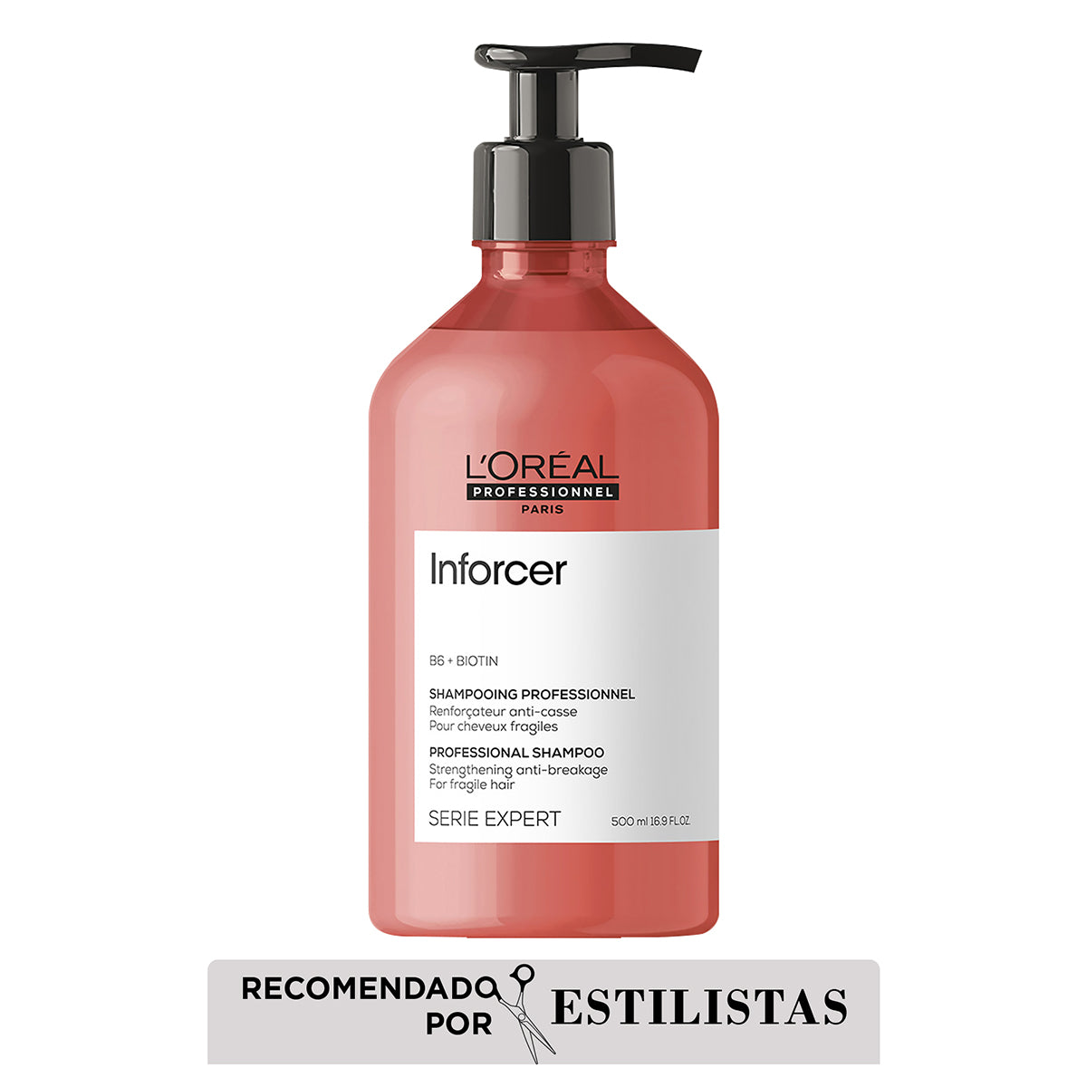 L’Oréal Professionnel Inforcer Shampoo 500ml – Fortalecedor anti-rotura para cabello y pelo débil.