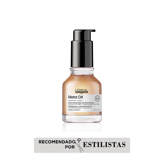 L’Oréal Professionnel Metal Detox Aceite Concentrado Protector 50ml – Nutrición, brillo y protección térmica para cabello teñido o decolorado | Tatán Peluquería Colombia