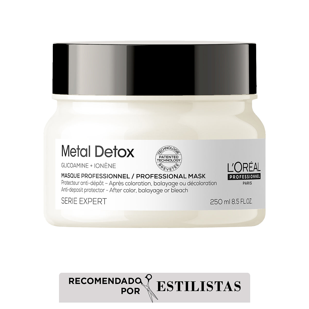 L’Oréal Professionnel Metal Detox Mascarilla 250ml – Nutrición, reparación y protección del color en cabello teñido o decolorado | Tatán Peluquería Colombia