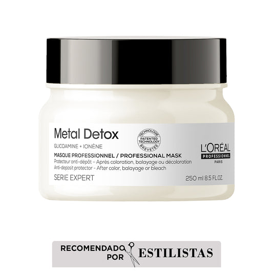 L’Oréal Professionnel Metal Detox Mascarilla 250ml – Nutrición, reparación y protección del color en cabello teñido o decolorado | Tatán Peluquería Colombia