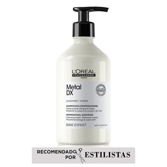 L’Oréal Professionnel Metal Detox Shampoo 500ml – Limpieza protectora y fortalecimiento del cabello teñido o decolorado | Tatán Peluquería Colombia