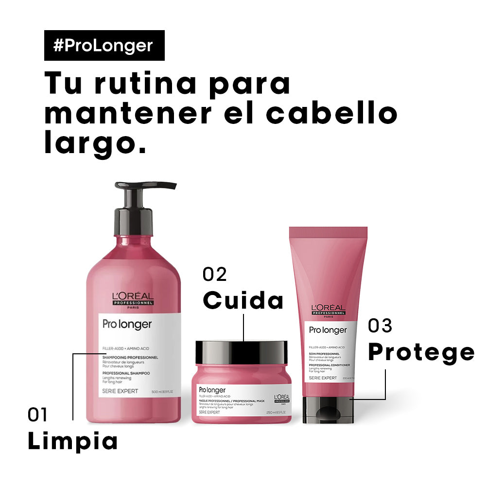 L’Oréal Professionnel Pro Longer | Shampoo 500ml Engrosamiento y Renovación de Largos