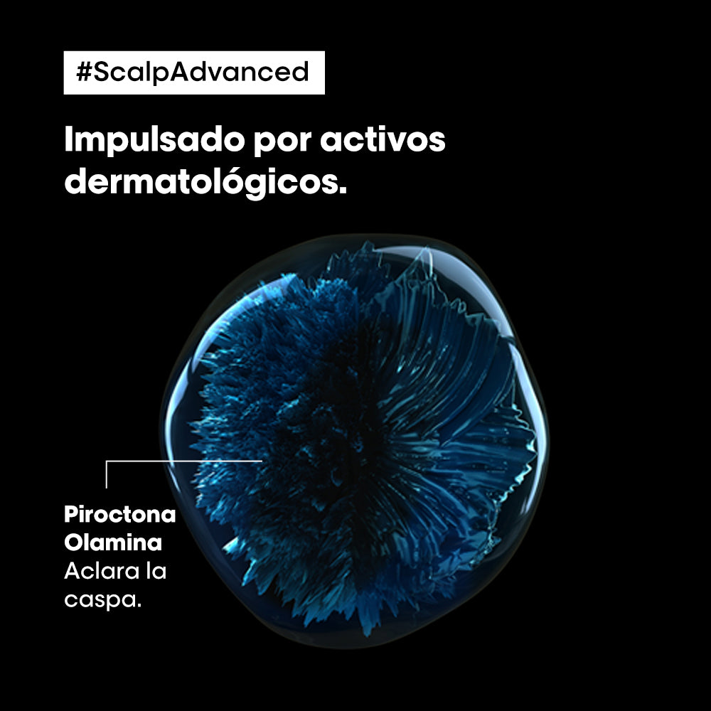 L’Oréal Professionnel Scalp Advanced | Shampoo Anticaspa 300ml Limpieza Purificante y Equilibrio del Cuero Cabelludo