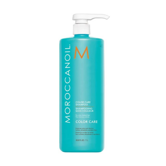 Moroccanoil Color Care Shampoo 1000ml para proteger y prolongar el color del cabello teñido. Producto original Tatán Peluquería Colombia.