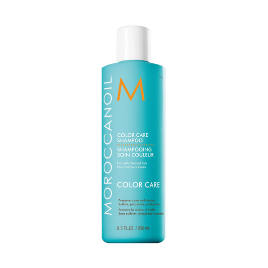 Moroccanoil Color Care Shampoo 250ml – Shampoo con aceite de argán y granada para proteger y prolongar el color del cabello teñido. Distribuidor autorizado Tatán Peluquería Colombia.