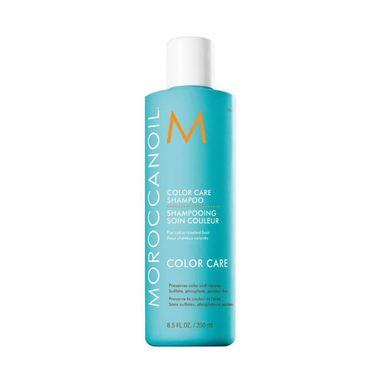 Moroccanoil Color Care Duo 250ml – Shampoo y acondicionador con aceite de argán para proteger y prolongar el color del cabello. Distribuidor autorizado Tatán Peluquería Colombia.