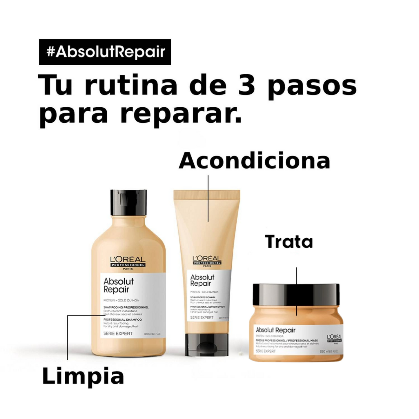Combo Deluxe Absolut Repair L'Oréal + REGALO EXCLUSIVO ✨