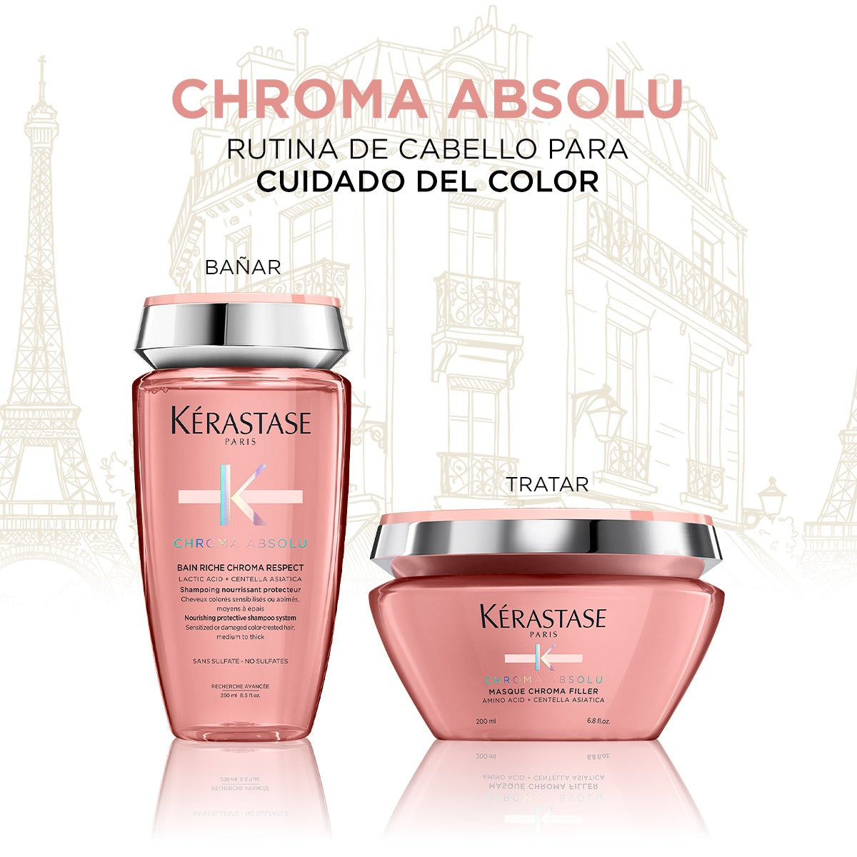 Cosmetiquera Kérastase Chroma Absolu | Viaje a París | Cabello Teñido – Holiday -Pack -Kit -Navidad 2025