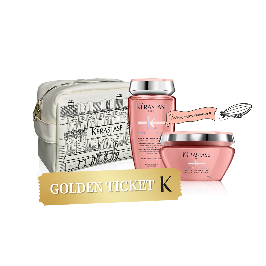 Cosmetiquera Kérastase Chroma Absolu | Viaje a París | Cabello Teñido – Holiday -Pack -Kit -Navidad 2025