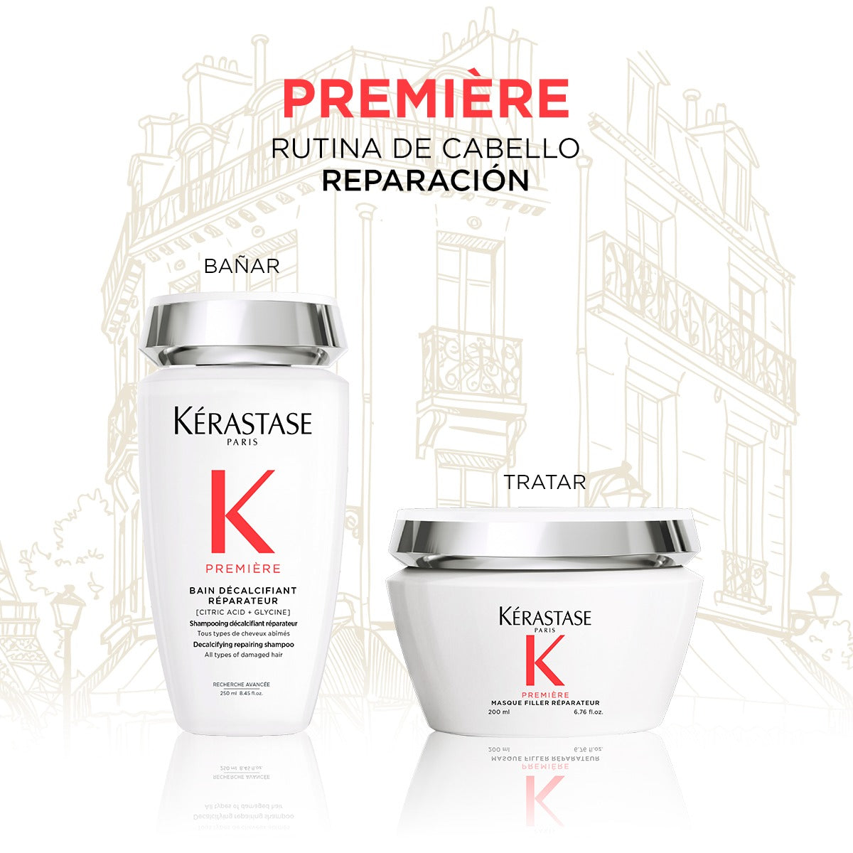 Cosmetiquera Kérastase Première | Viaje a París | Cabello Dañado – Holiday -Pack -Kit -Navidad 2025