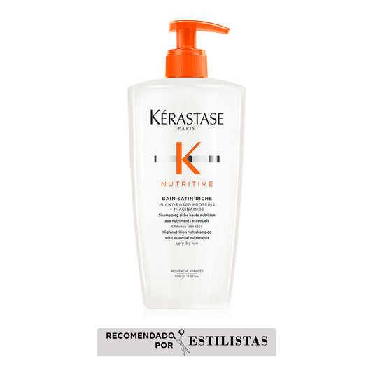 Kérastase Nutritive – Bain Satin Riche 500ml | Shampoo Nutritivo para Cabello Seco a Muy Seco